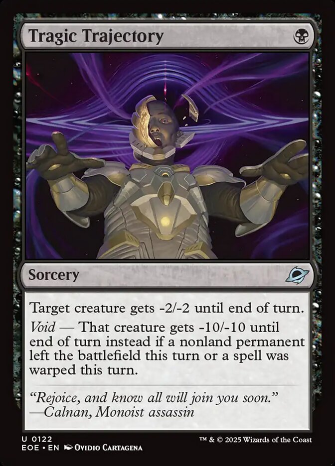 Tragic Trajectory card front