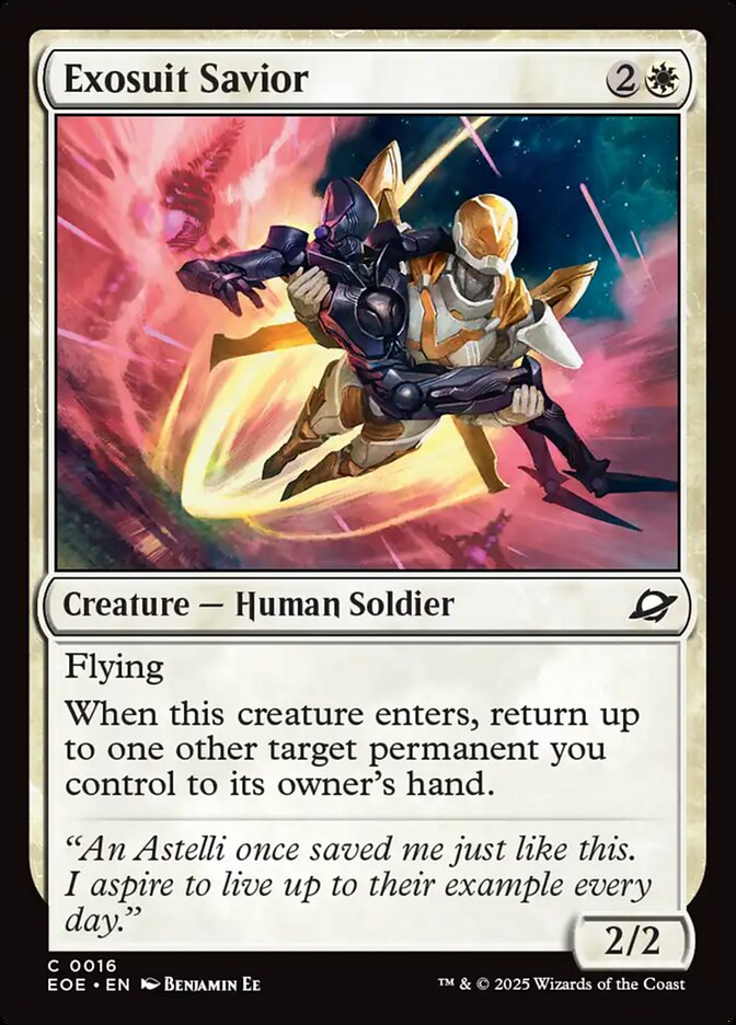 Exosuit Savior card front