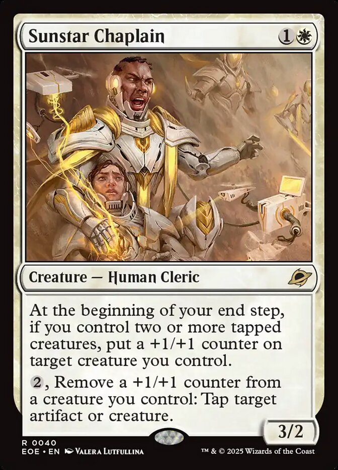 Sunstar Chaplain card front
