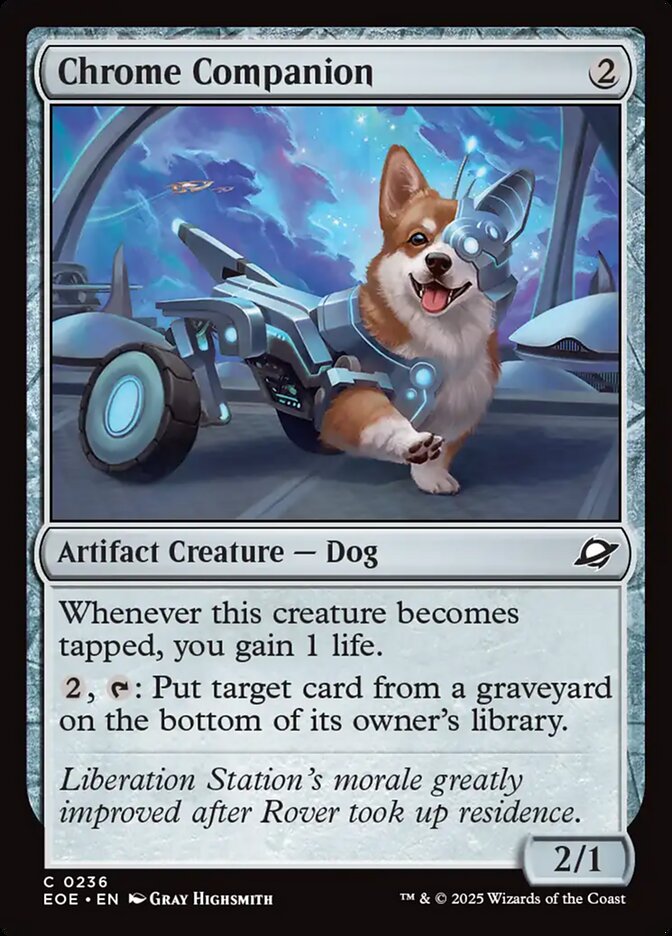 Chrome Companion card front