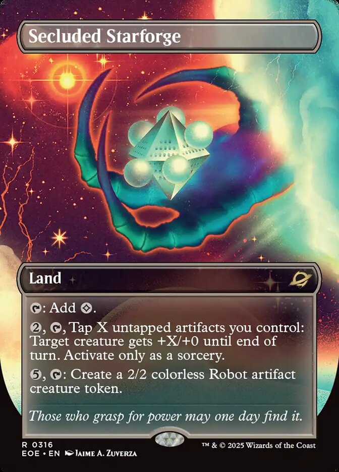 Secluded Starforge card front