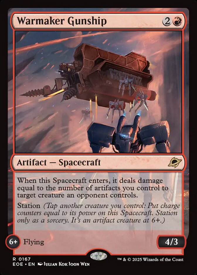 Warmaker Gunship card front