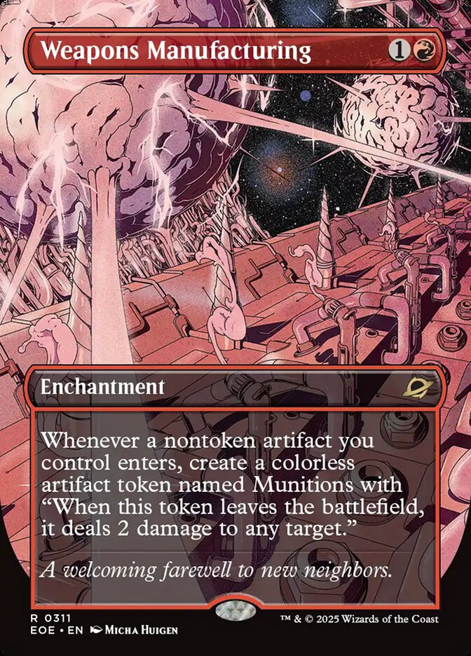 Weapons Manufacturing card front