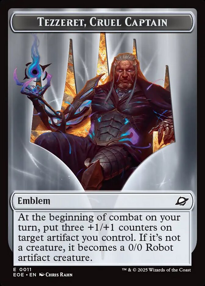 Tezzeret, Cruel Captain Emblem card front