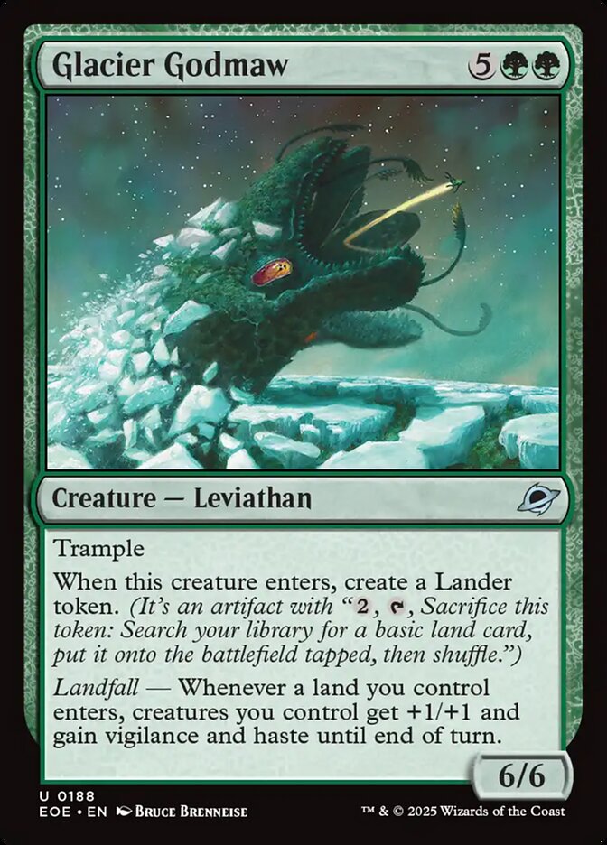 Glacier Godmaw card front