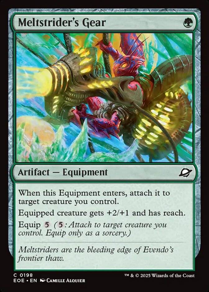 Meltstrider's Gear card front