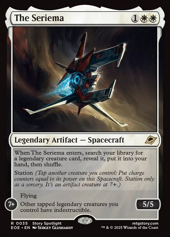 The Seriema card front