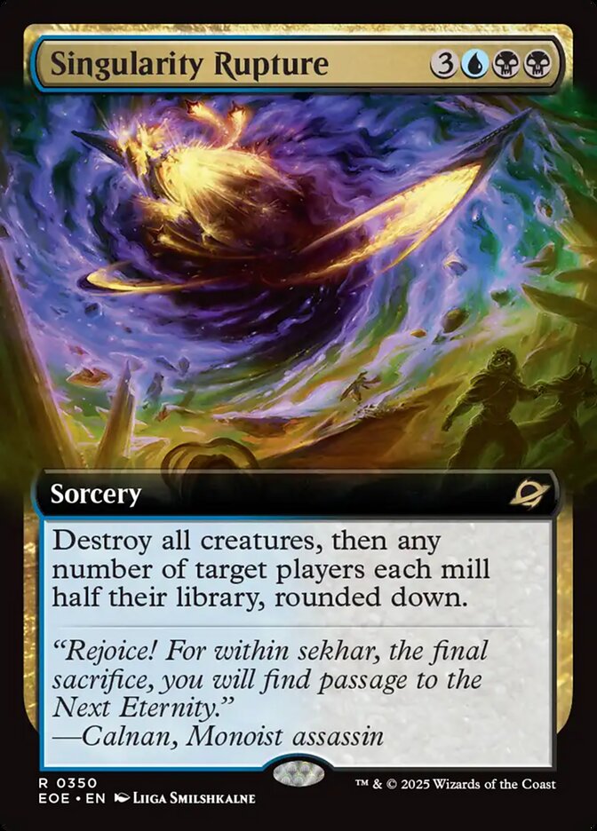 Singularity Rupture card front
