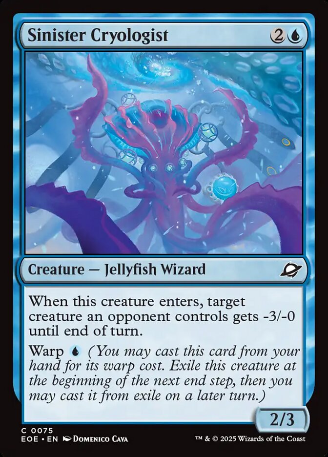 Sinister Cryologist card front