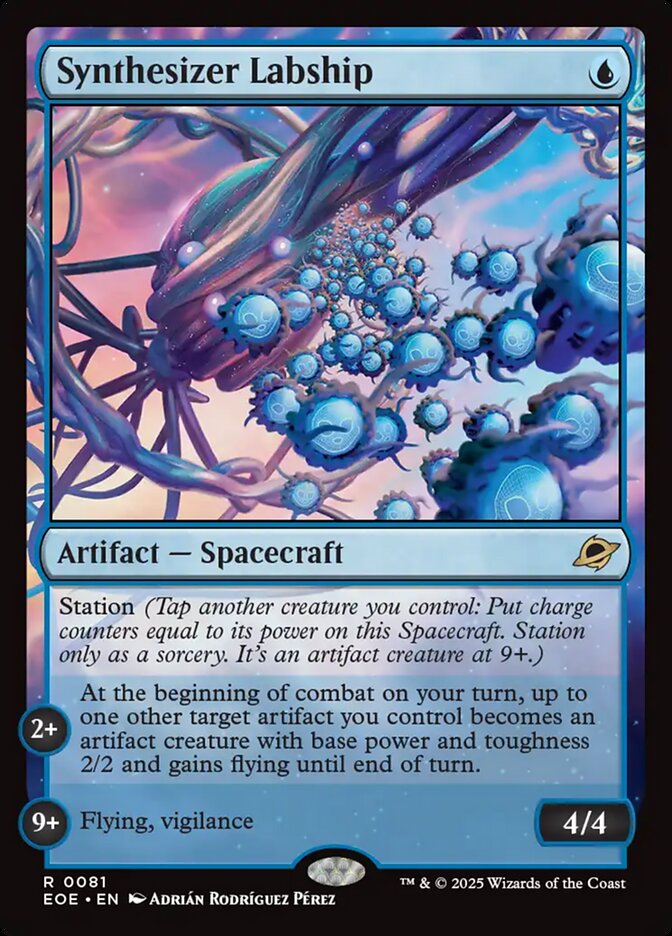 Synthesizer Labship card front