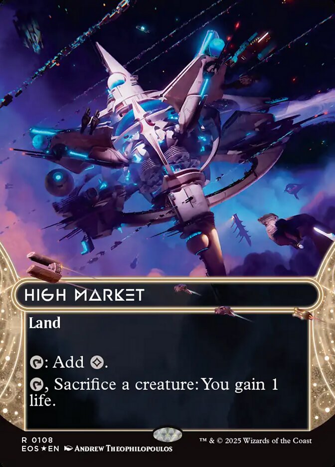 High Market card front