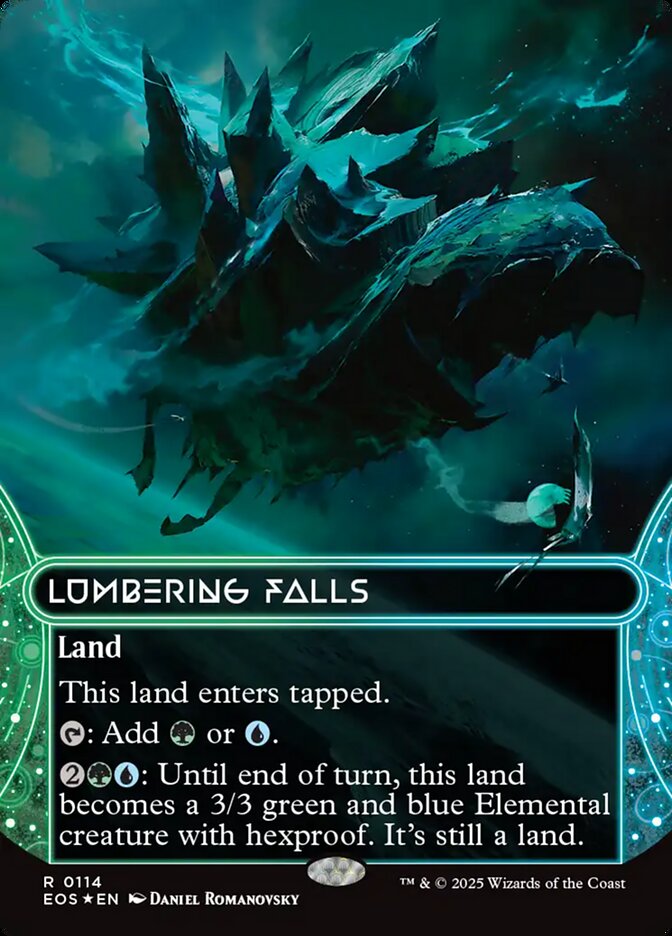 Lumbering Falls card front