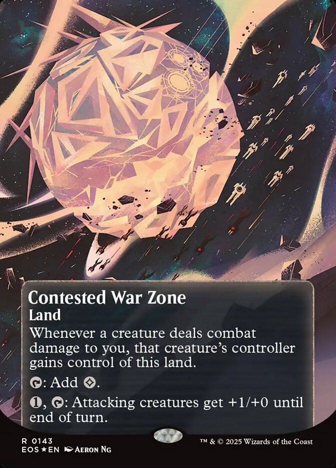 Contested War Zone card front