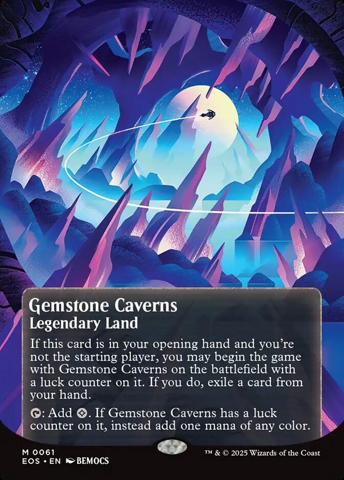 Gemstone Caverns card front