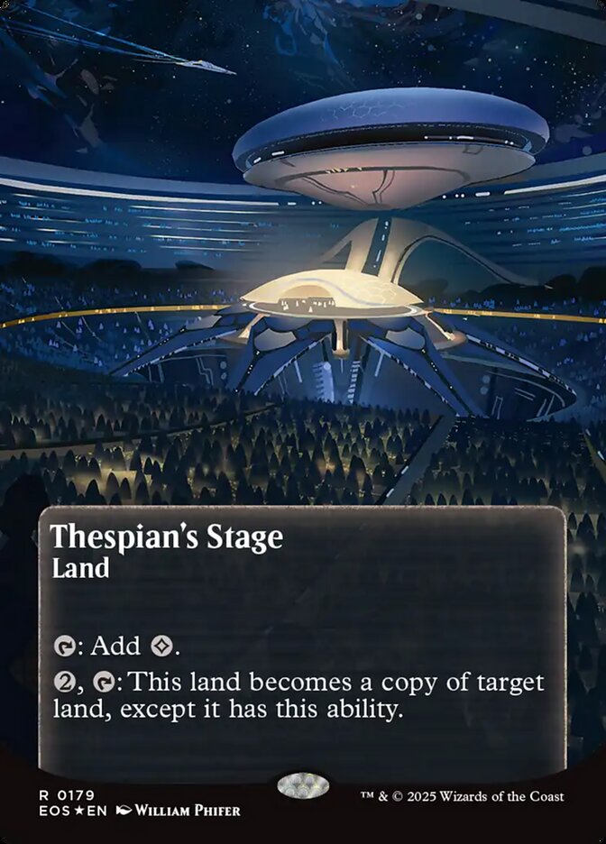 Thespian's Stage card front