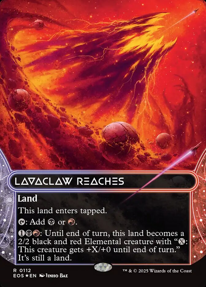 Lavaclaw Reaches card front