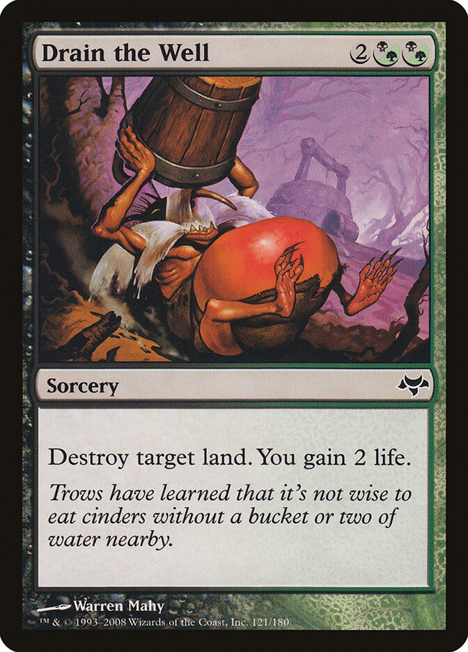 Drain the Well card front