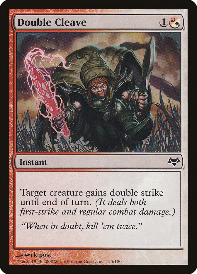 Double Cleave card front