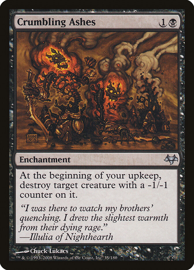 Crumbling Ashes card front