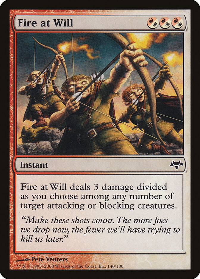 Fire at Will card front