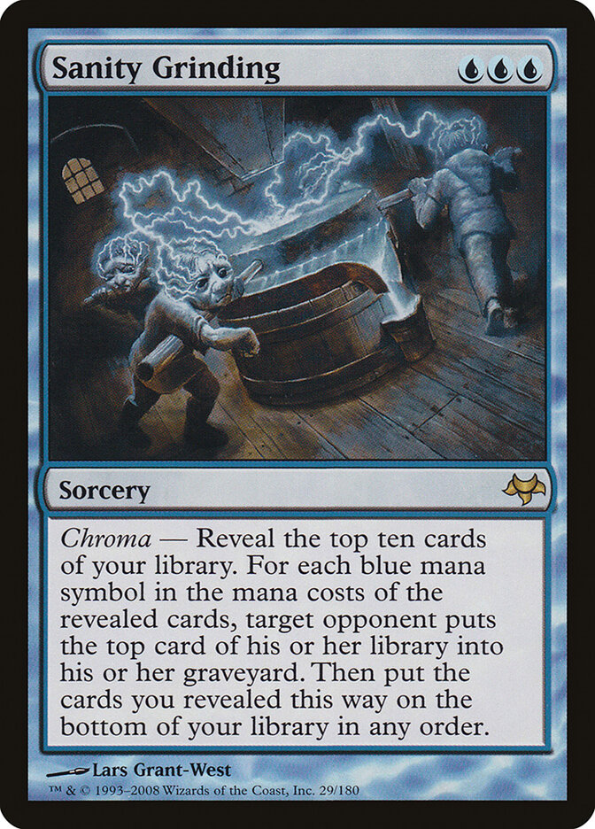 Sanity Grinding card front