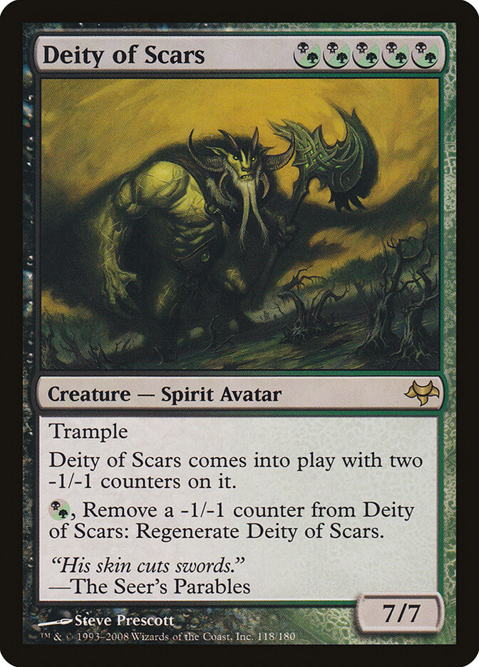 Deity of Scars card front