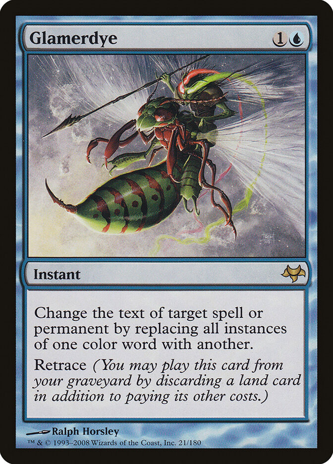 Glamerdye card front