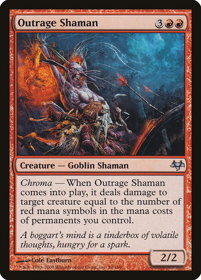 Outrage Shaman card front
