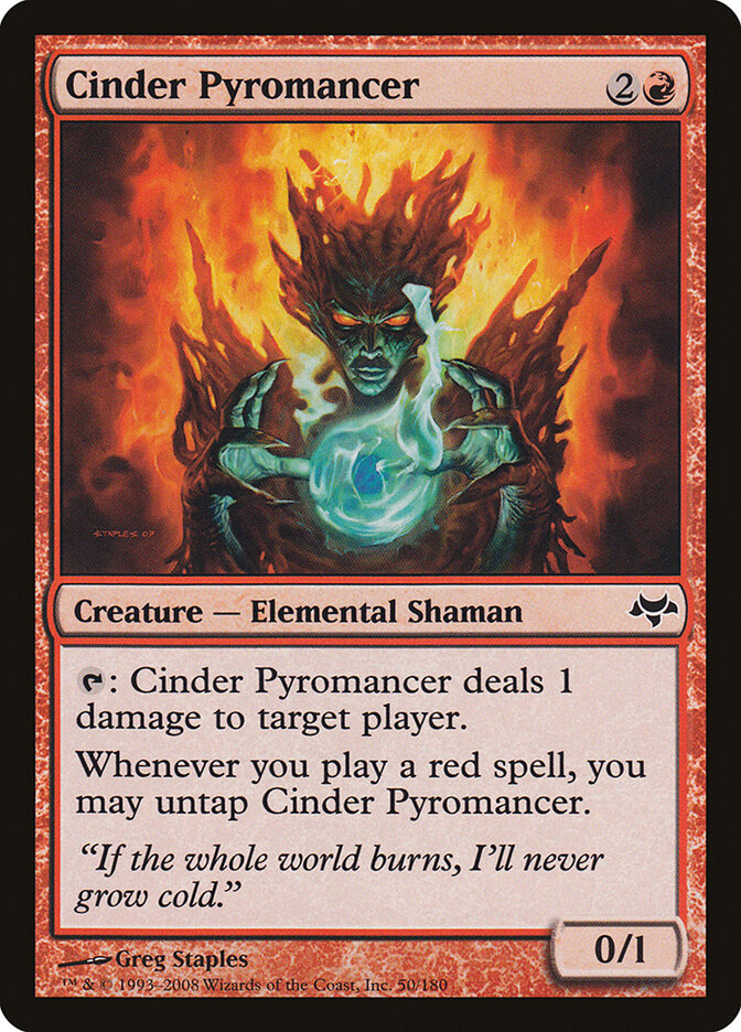 Cinder Pyromancer card front