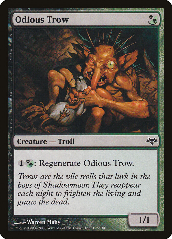 Odious Trow card front