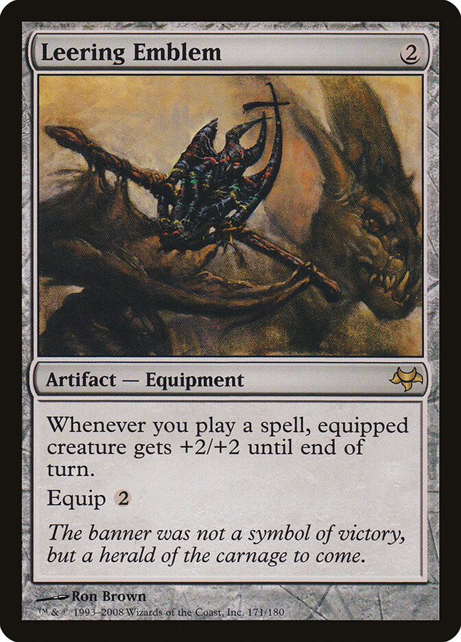 Leering Emblem card front