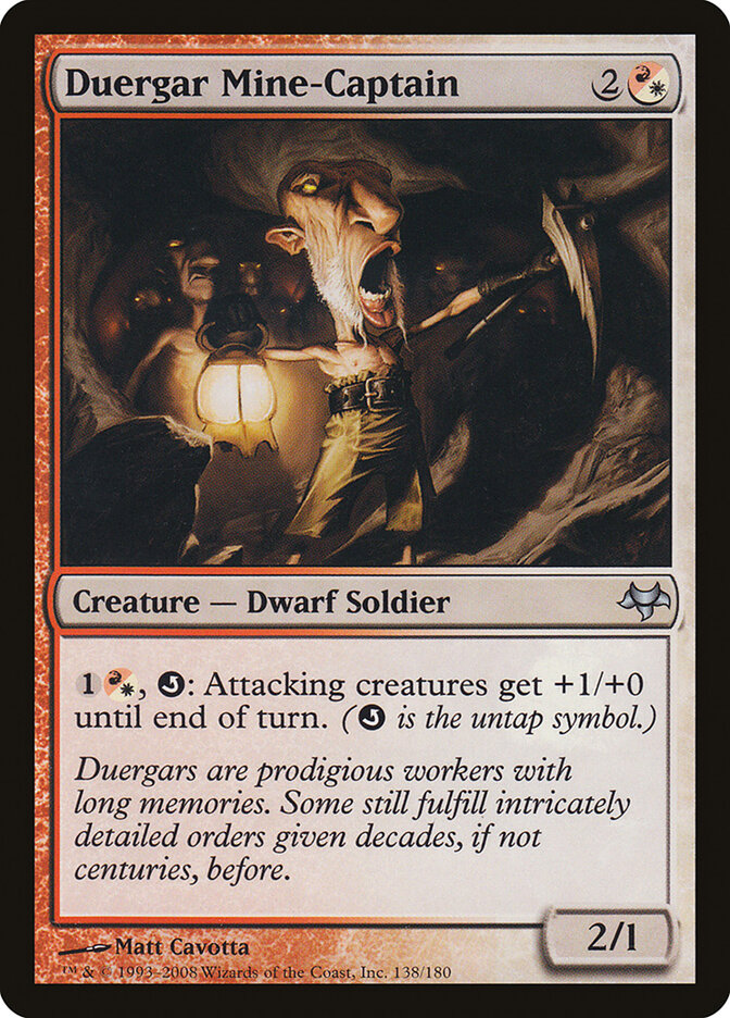 Duergar Mine-Captain card front