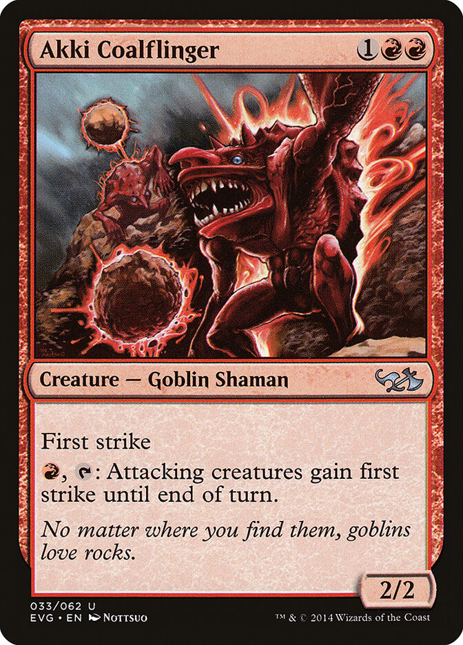 Akki Coalflinger card front