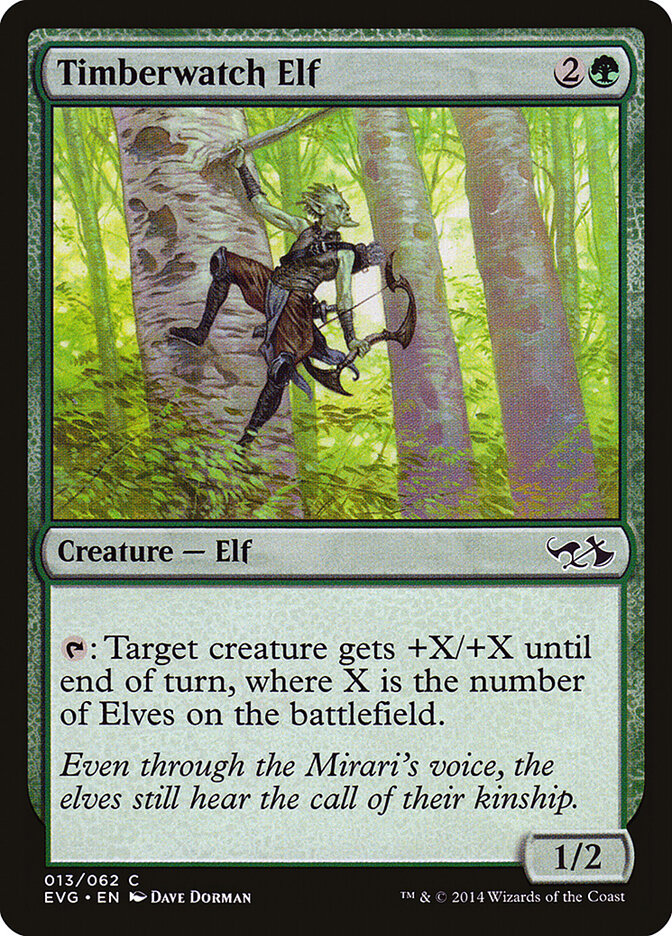 Timberwatch Elf card front