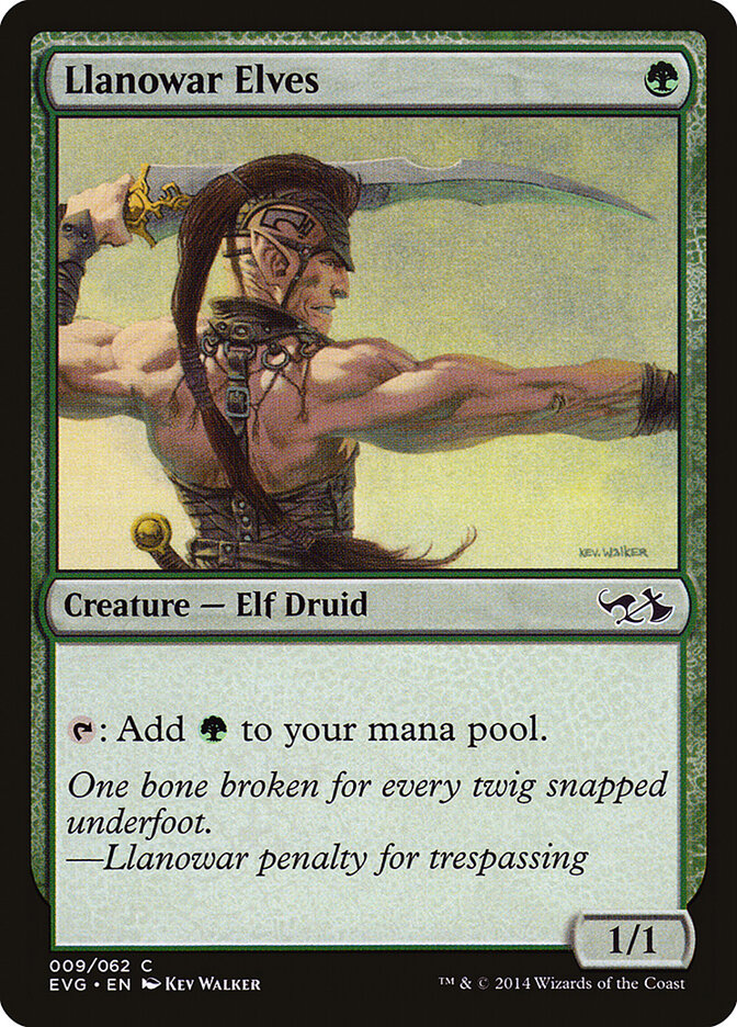 Llanowar Elves card front