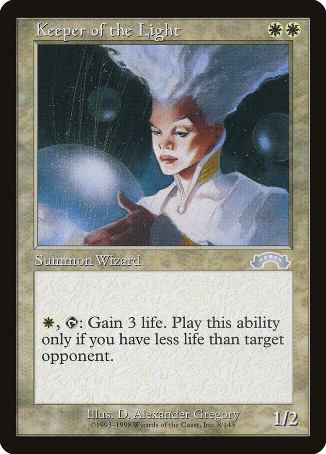 Keeper of the Light card front