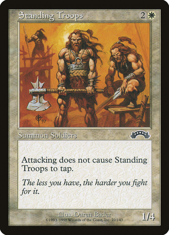 Standing Troops card front