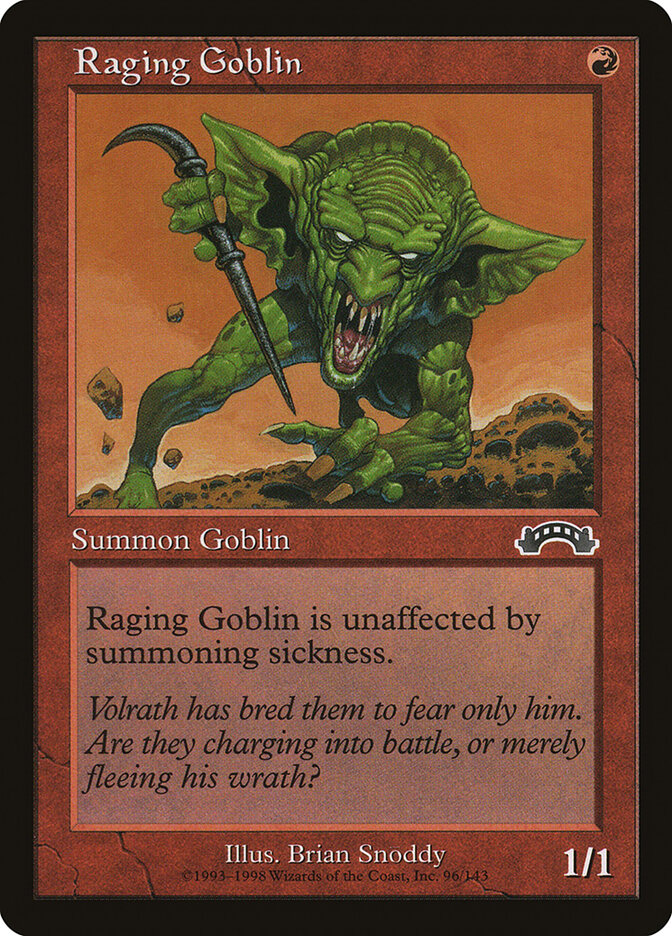 Raging Goblin card front