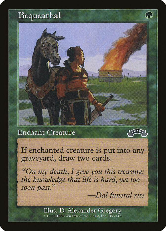 Bequeathal card front