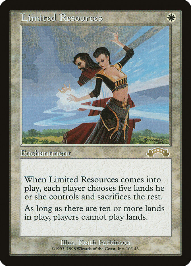 Limited Resources card front