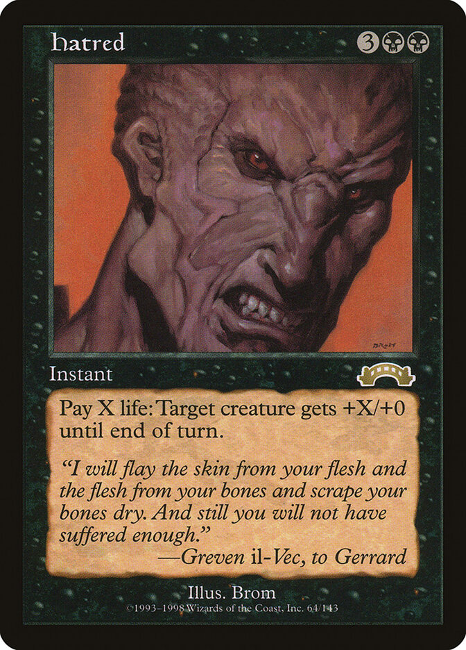 Hatred card front