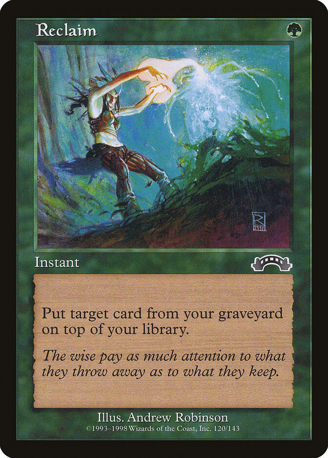 Reclaim card front