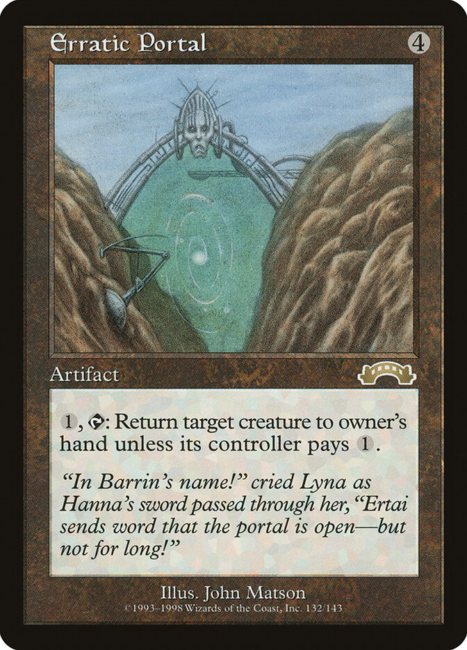 Erratic Portal card front