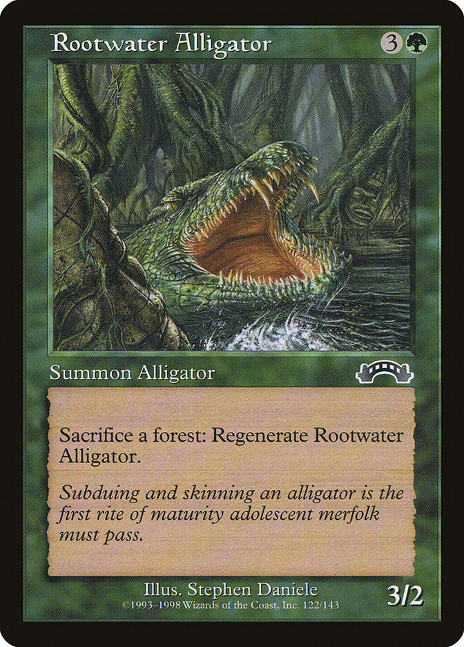 Rootwater Alligator card front
