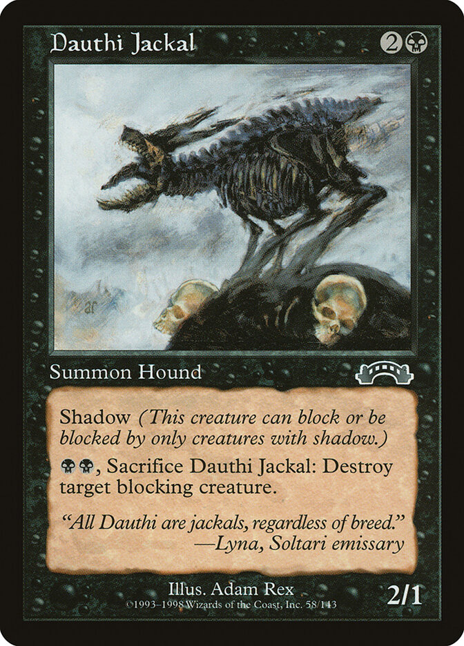 Dauthi Jackal card front