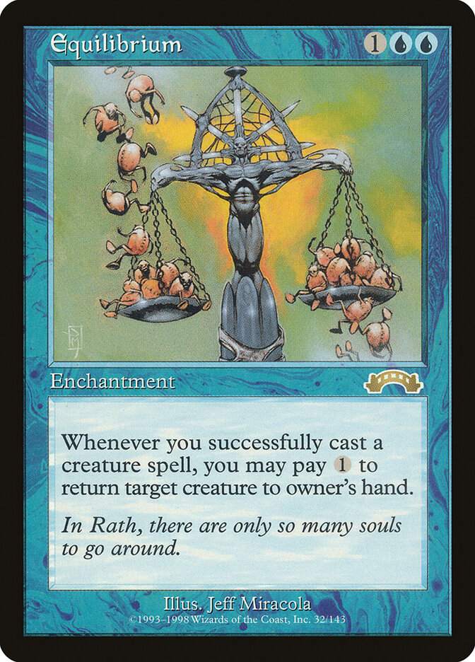 Equilibrium card front