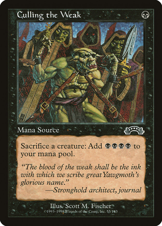 Culling the Weak card front