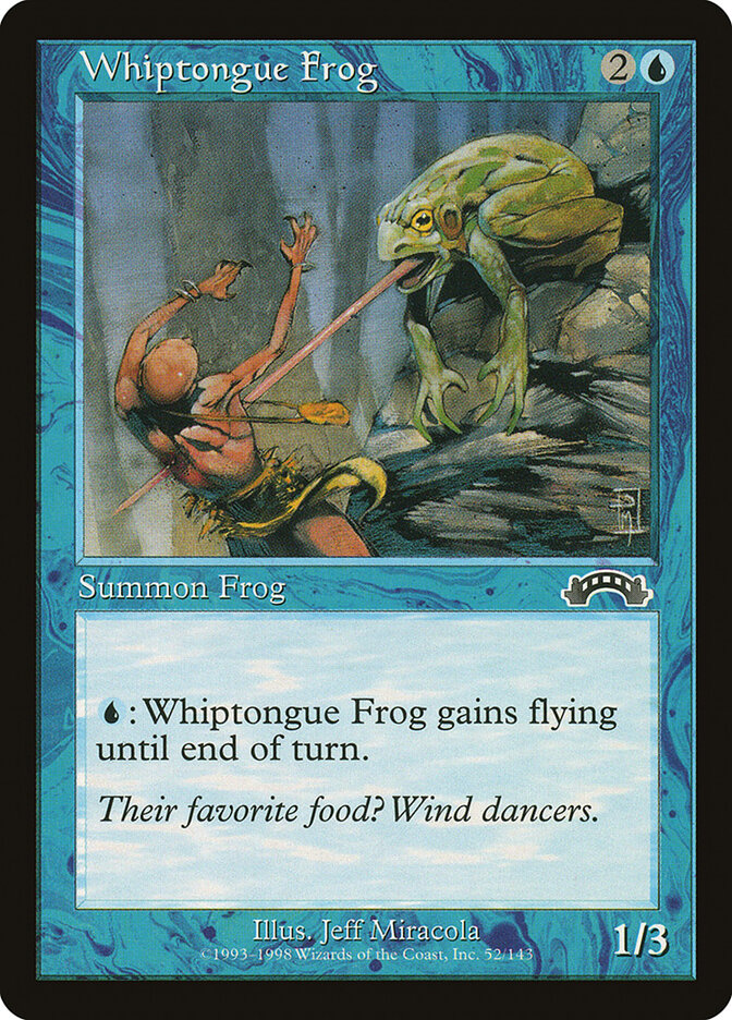 Whiptongue Frog card front