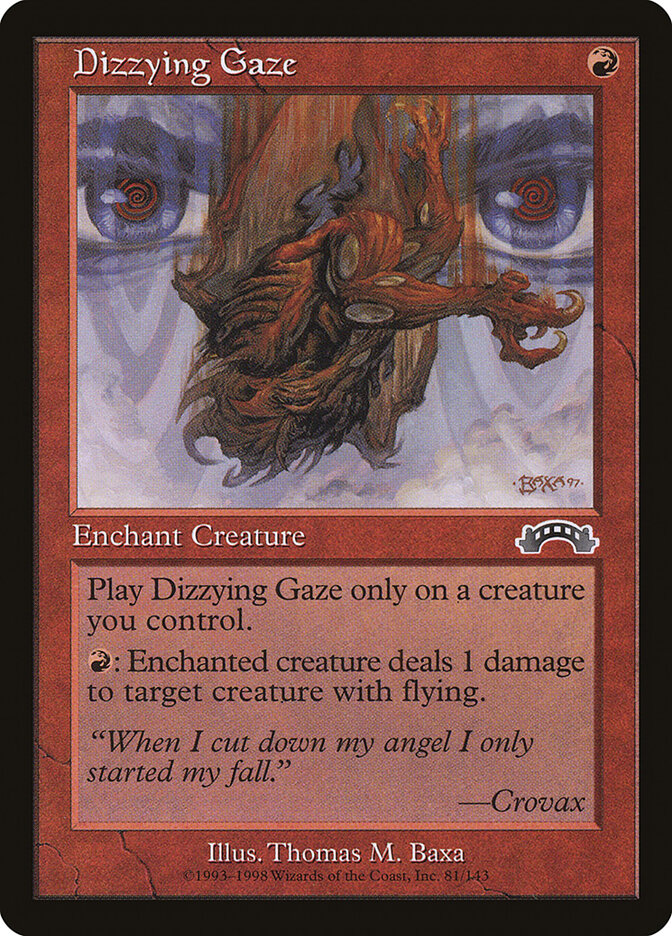 Dizzying Gaze card front