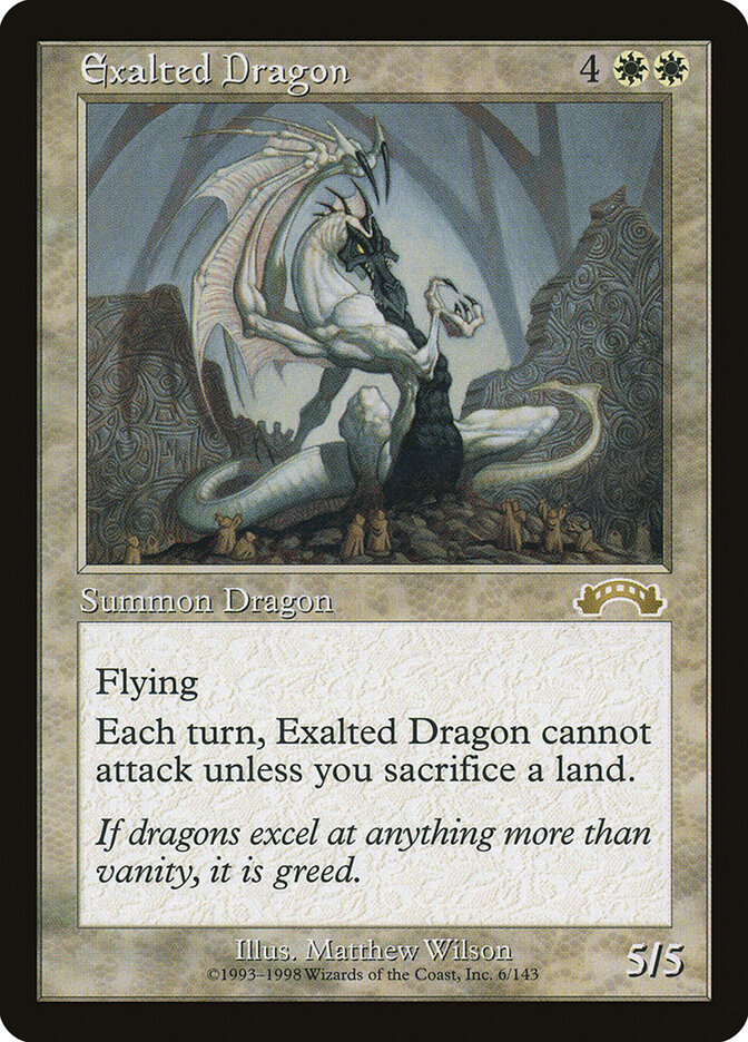 Exalted Dragon card front